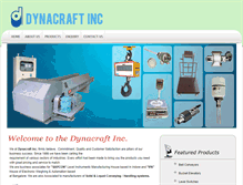 Tablet Screenshot of dynacraftinc.com